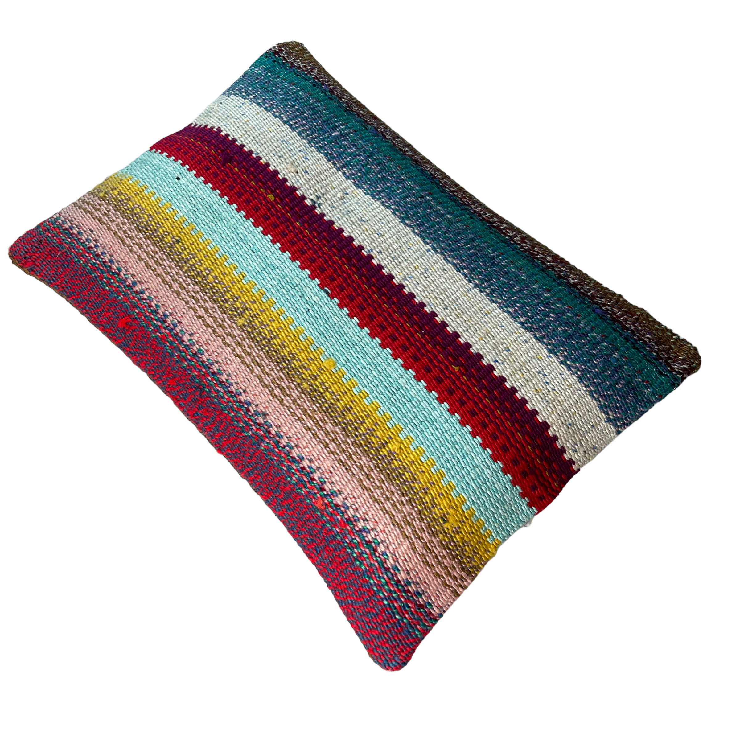 Housse de coussin vintage turque faite à la main, 30 x 50 cm