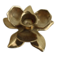 Golden brass candle holder
