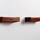 Pair of Scandinavian floating nightstands rosewood Denmark 1960