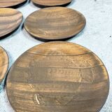 Set of 12 plates decorated with fish by robert picault