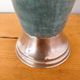 Turquoise and brass table lamp