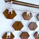 Large Scandinavian Wall Coat Rack , Wood