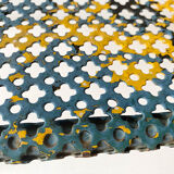 Perforated metal garden coffee table