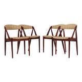 Set of four teak chairs, Danish design, 1970s, designer: Kai Kristiansen