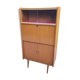 Library secretary of the 50s in blond oak compass feet