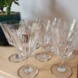 Set of 7 Baccarat Côte d'Azur wine glasses