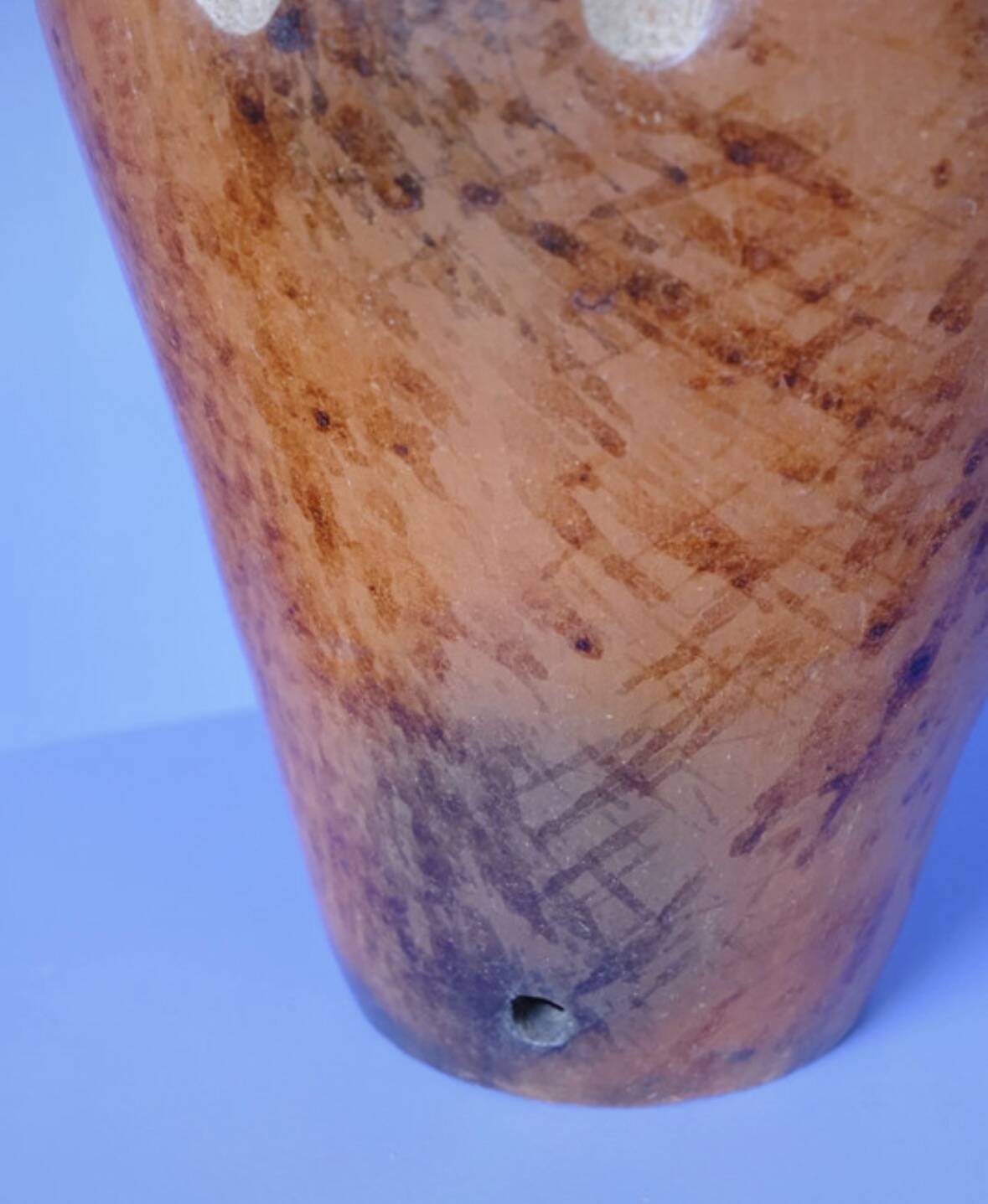 Large decorative pot handcrafted in Indonesia.