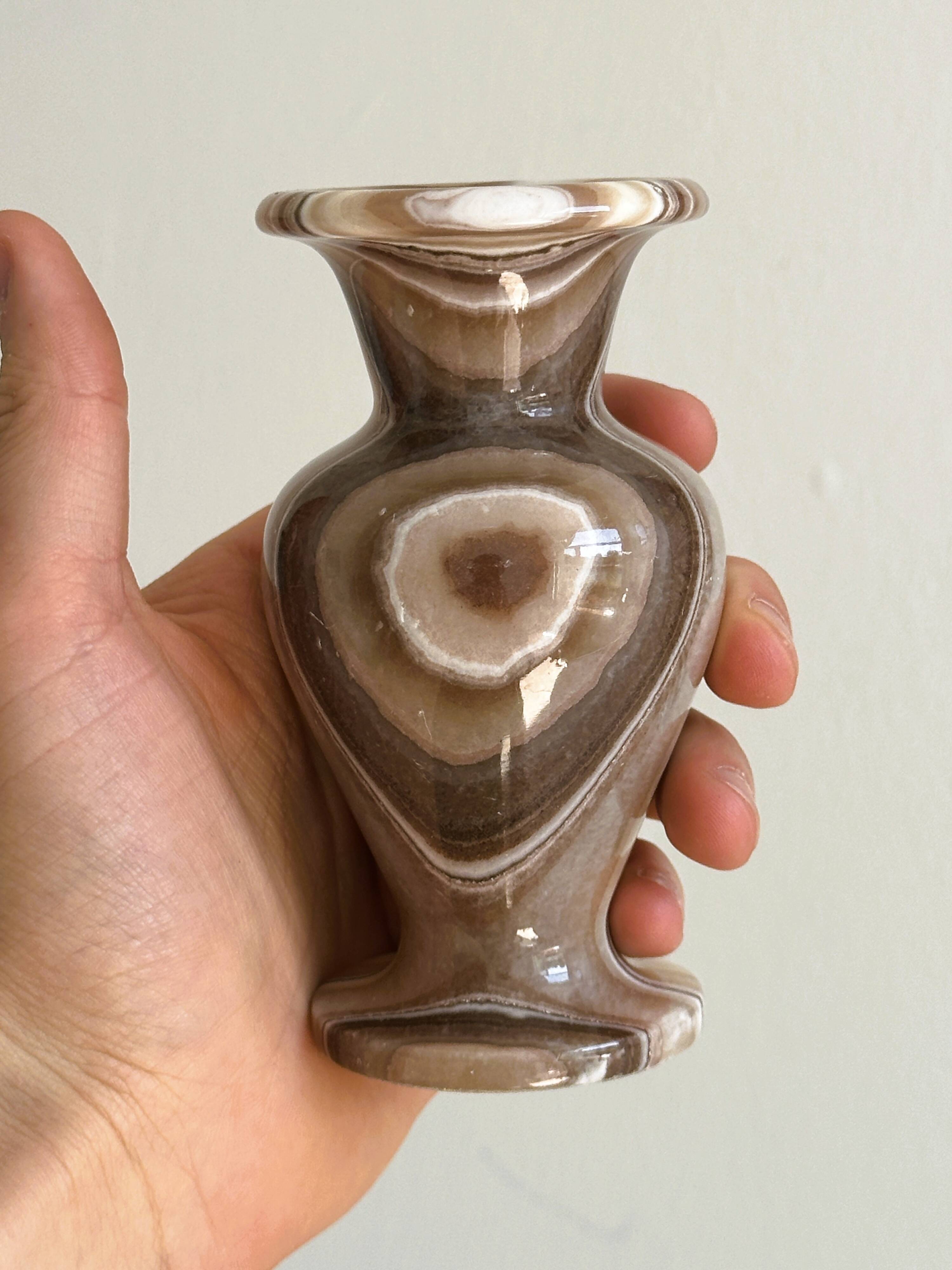 Small natural stone vase