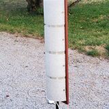 Scandinavian style floor lamp in teak and granite resin from the 70s