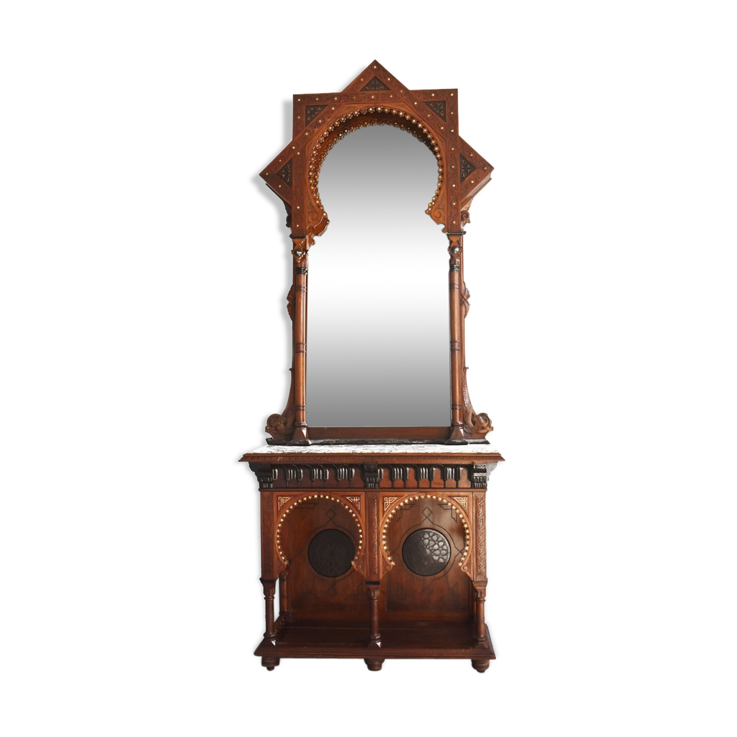 Syrian console and its mirror time late XIXth