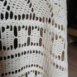Dessus de lit ancien en crochet fait main
