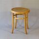 Wooden bistro stool, 44 cm, Bentwood style, Fischel, 1930