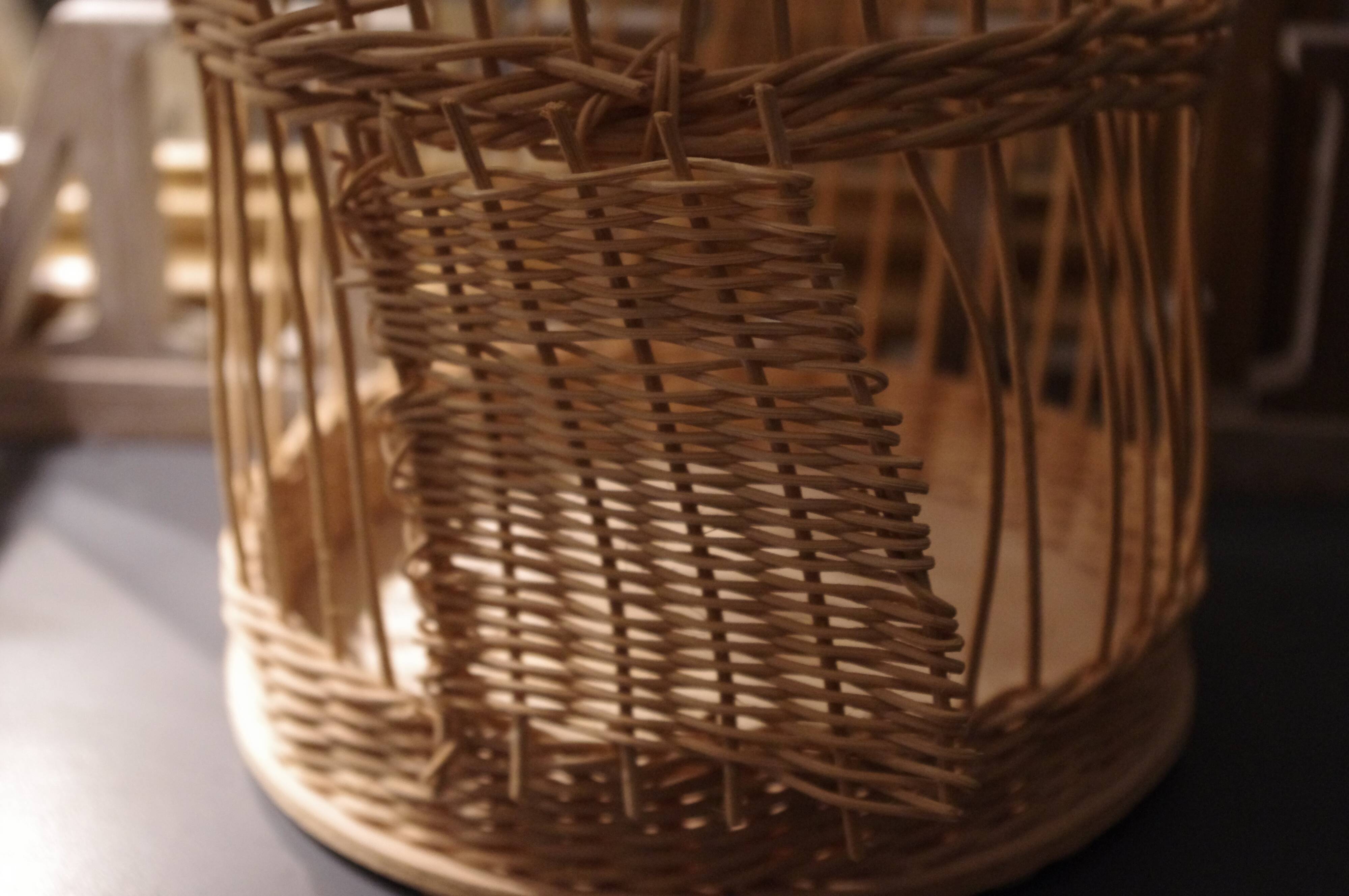 Cage rattan and wicker birds
