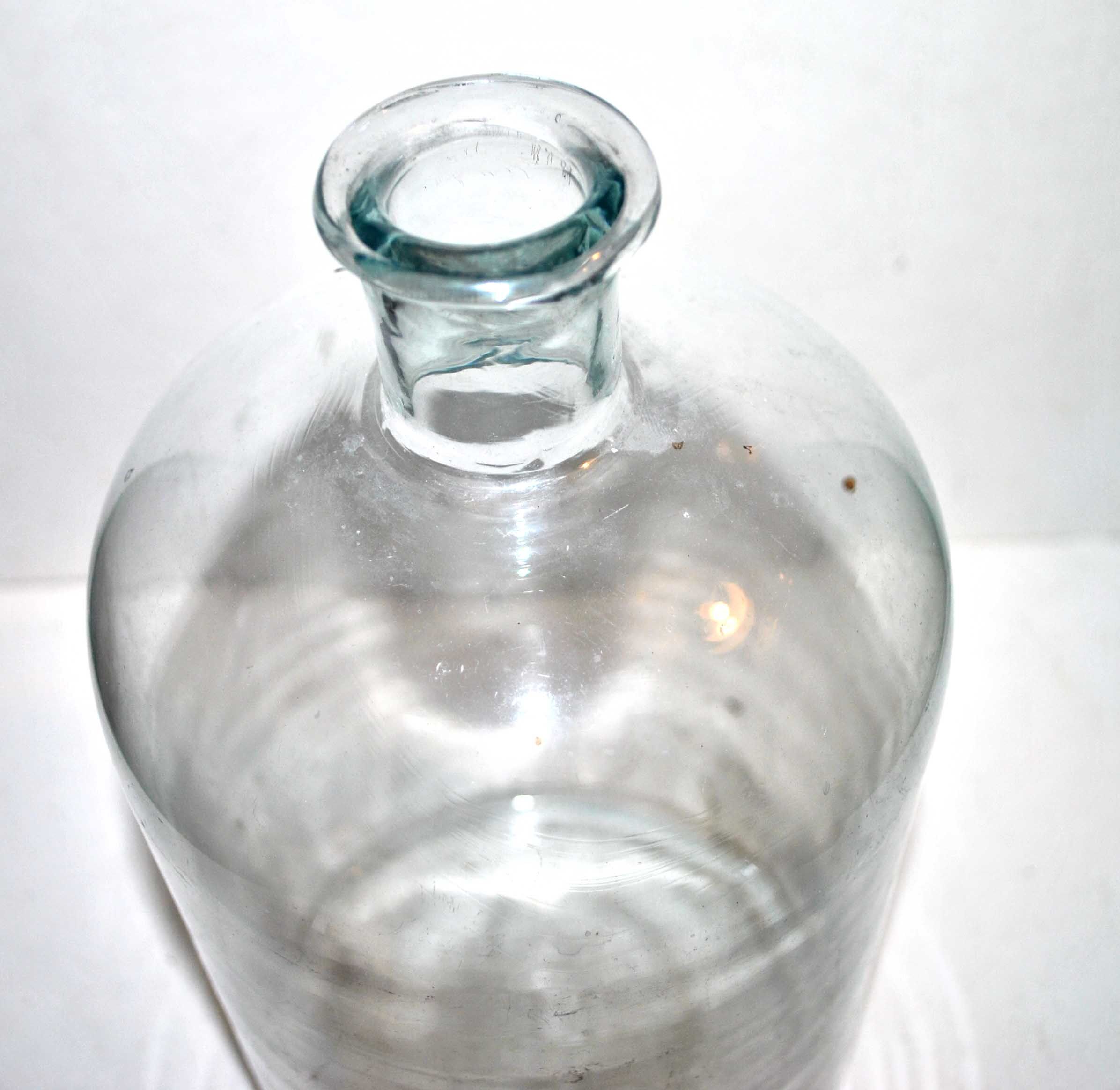 Apothecary bottle - old blue-blown glass bottle Pharmacy