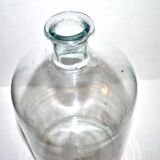 Bouteille d'apothicaire - bonbonne ancienne en verre soufflé bleuté Pharmacie