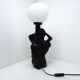 Ceramic love couple lamp and opaline ball