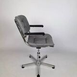 Vintage chrome swivel armchair
