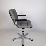 Vintage chrome swivel armchair