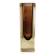 Amber Murano glass soliflore vase Sommerso 1970