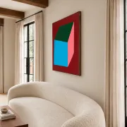 Contemporary canvas painting signed Bodasca "Volume n.1"