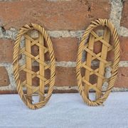 Paire de petites corbeilles panières bambou
