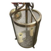 Round brass lantern from the 1950s.