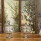 Pair of large blown glass drapes of the nineteenth century