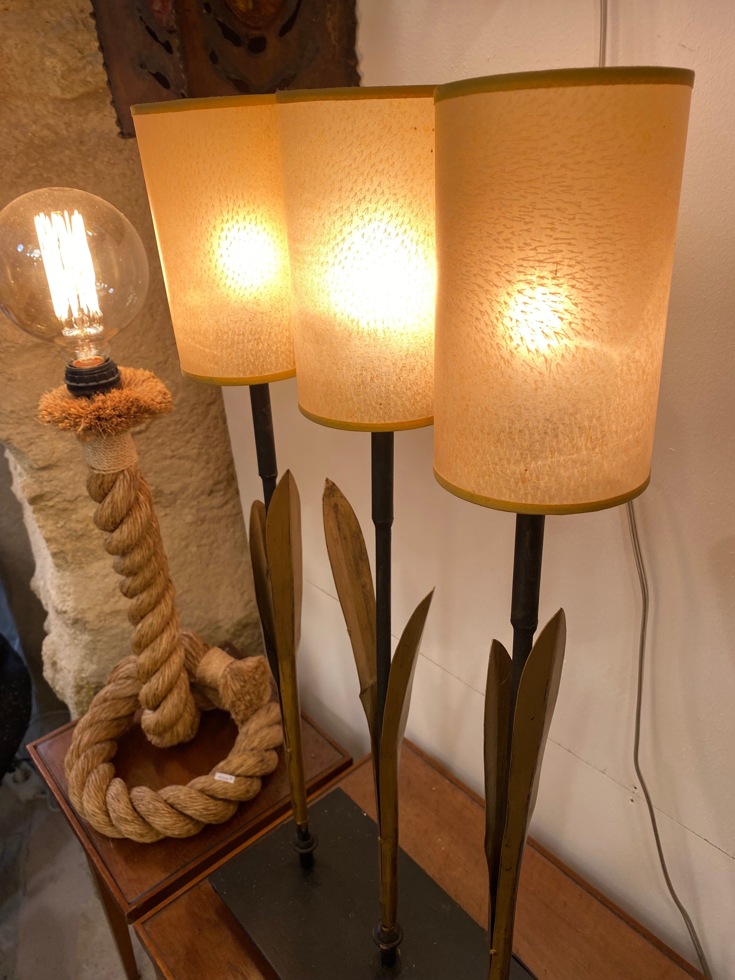 Trio of lamps sea rush "Mis en demeure"