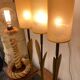Trio de lampes jonc de mer "Mis en demeure"