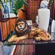 Lion statue ceramic