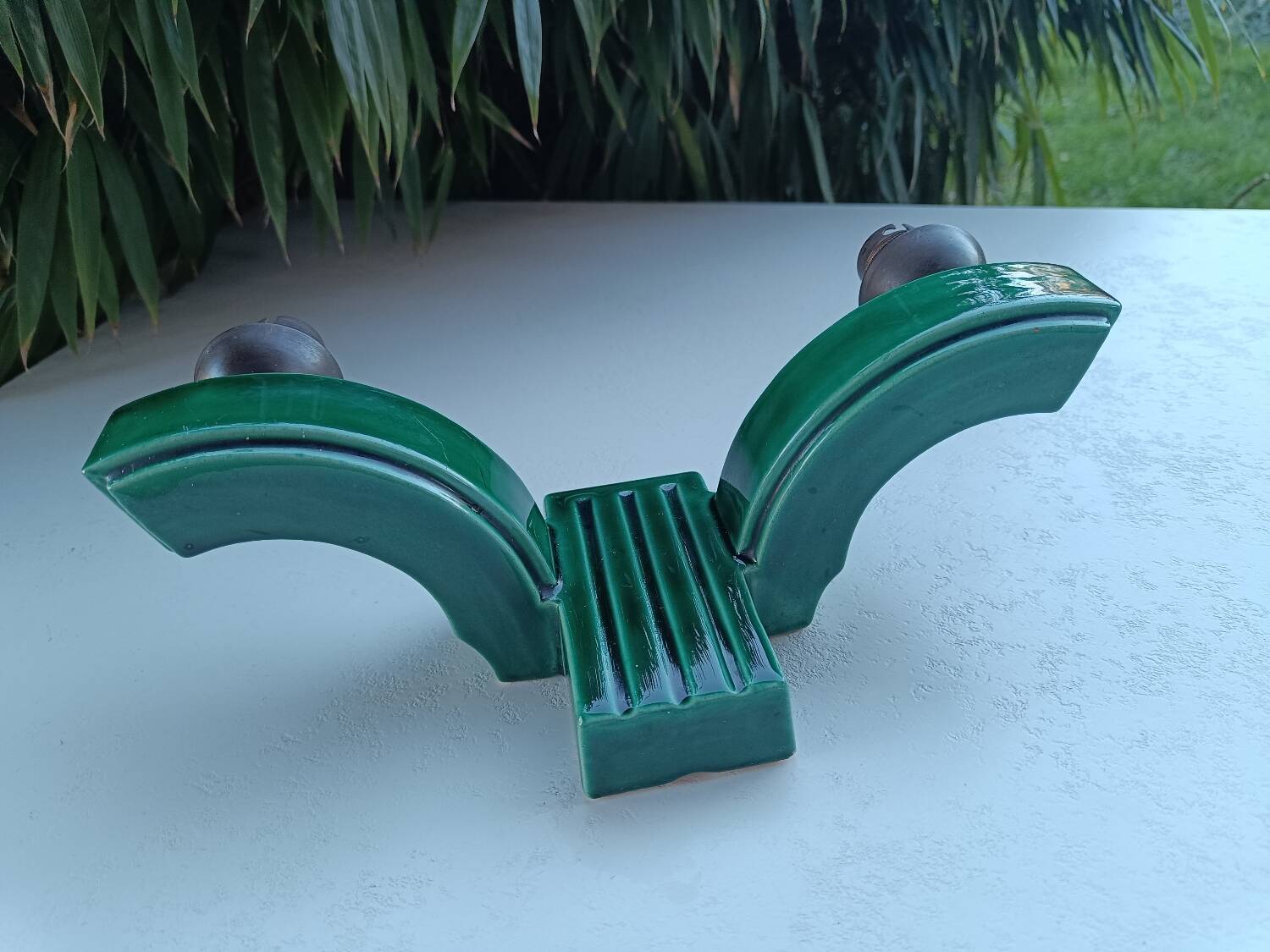 1950 ceramic wall light