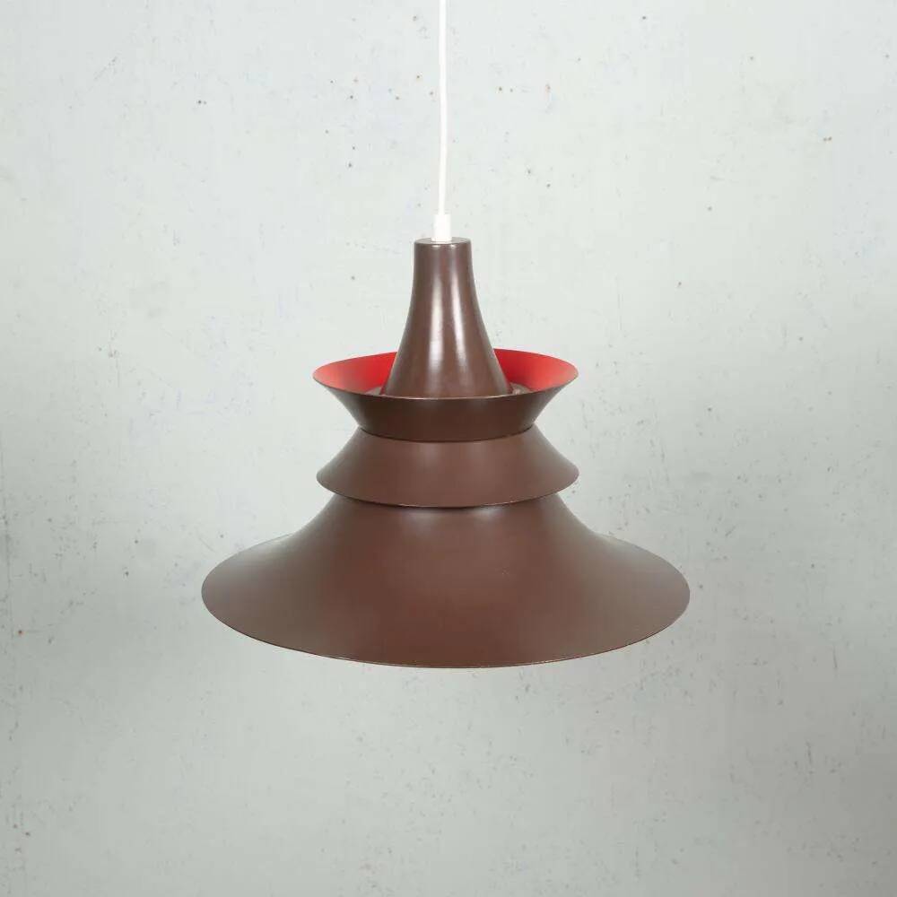 Vintage 1960s Danish design suspended lamp from the Space Age.