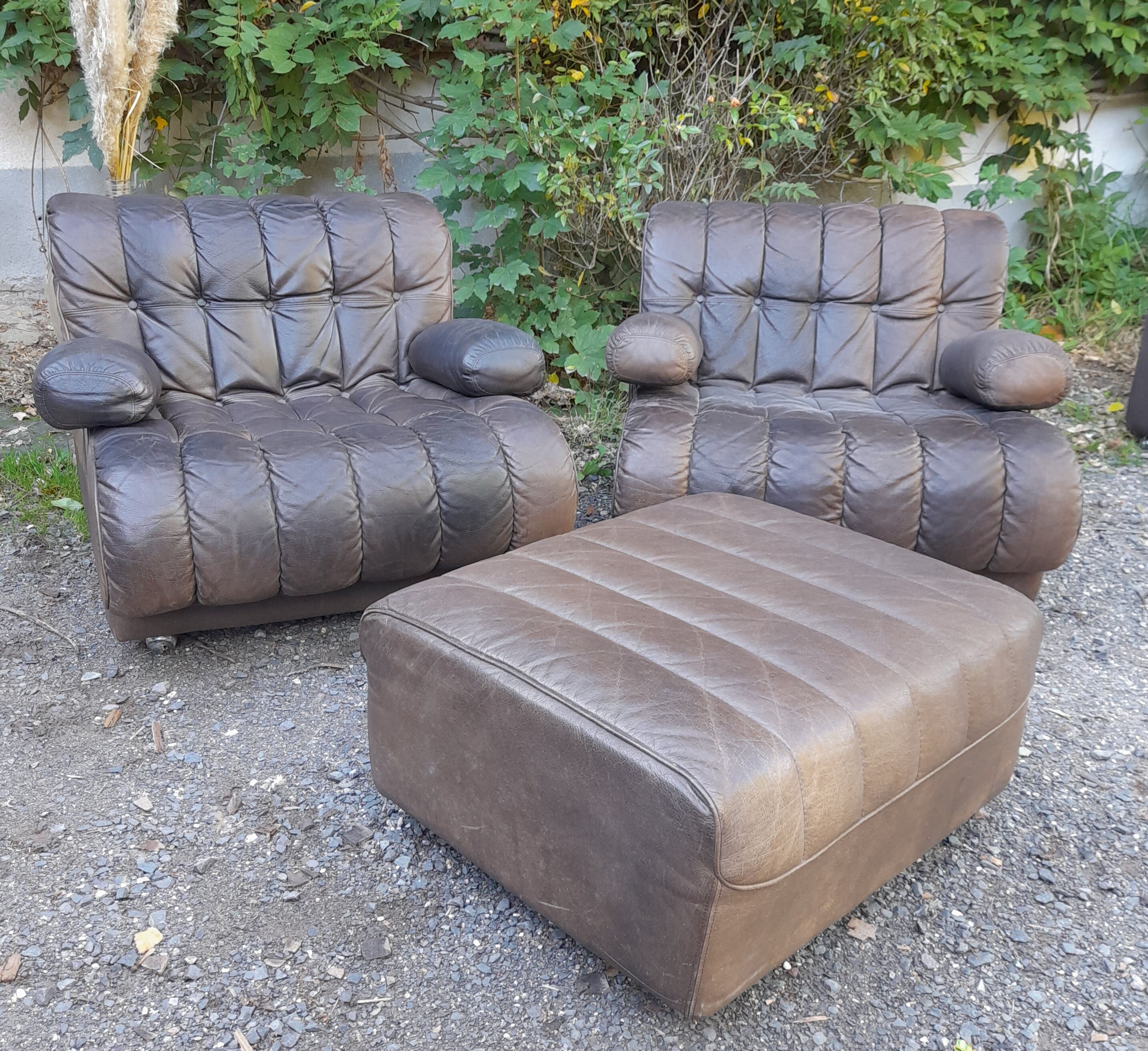 Modular drivers Italian design brown leather