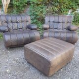 Modular drivers Italian design brown leather