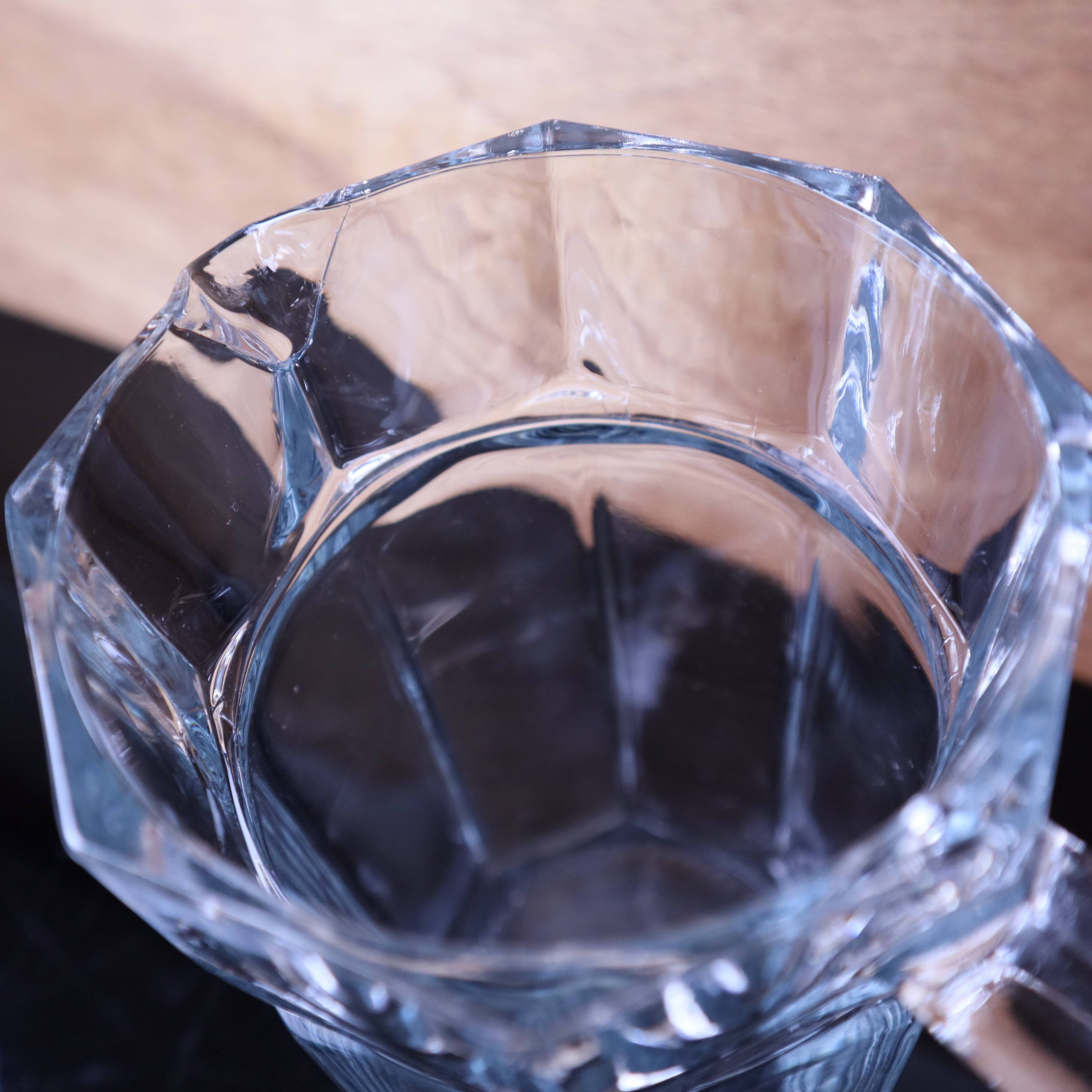 Vintage crystal pitcher by Cristal d'Arques-Durand.