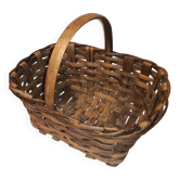 Rare antique wooden basket, retro vintage / 20th century