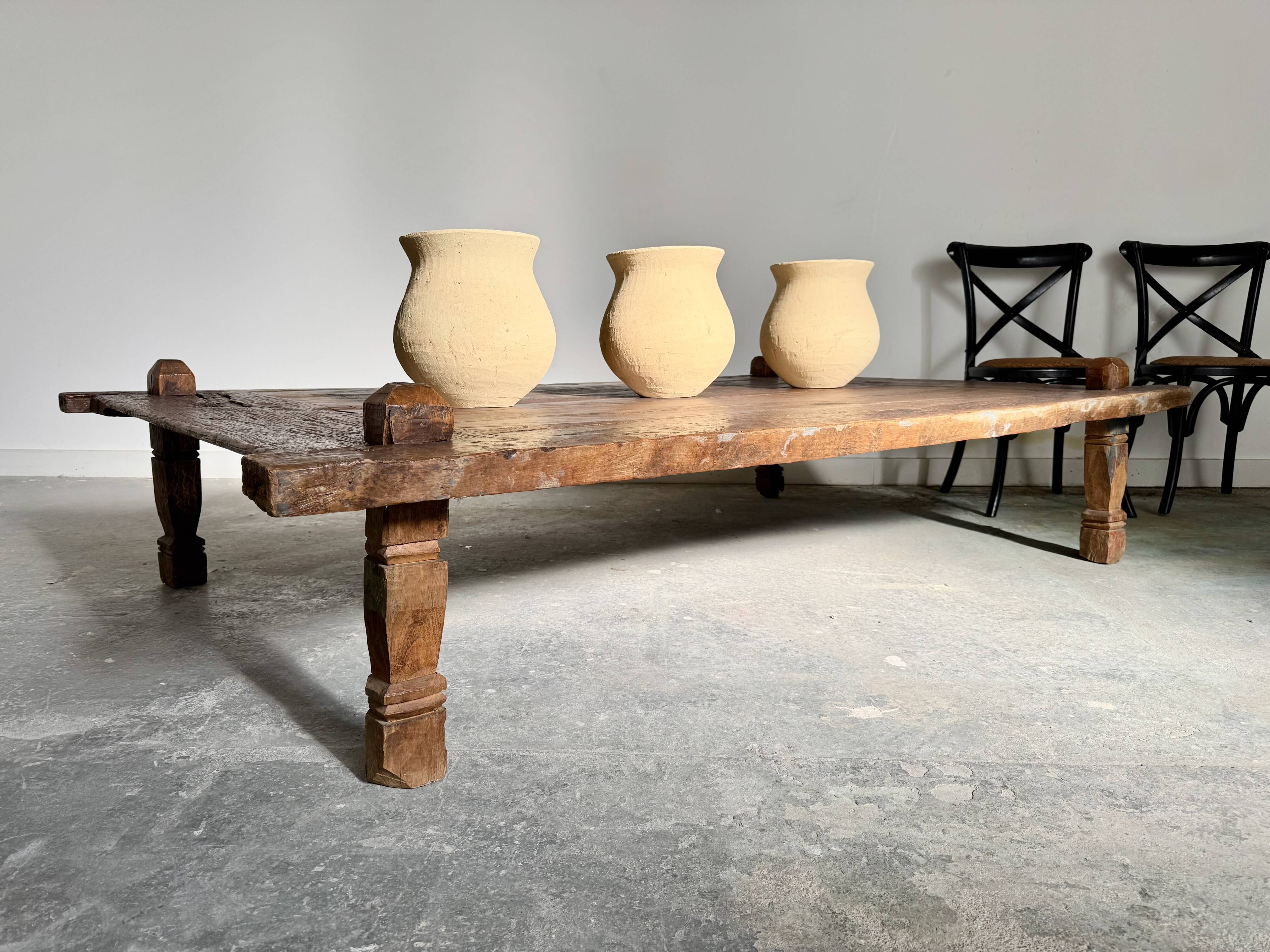 Large Antique Indonesian Coffee Table