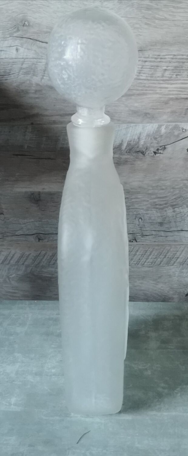 Pressed glass bottle Wayne Husted Stelvia