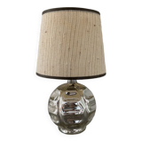 Vintage eglomised glass lamp from the 50s-60s