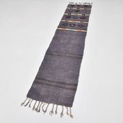 2x8 Grey Turkish Kilim Rug For Hallway, 56x244 Cm