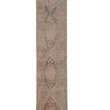 Vintage Turkish Oushak Handwoven Rug 56x396 cm