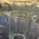 Vintage ribbed glass champagne bucket