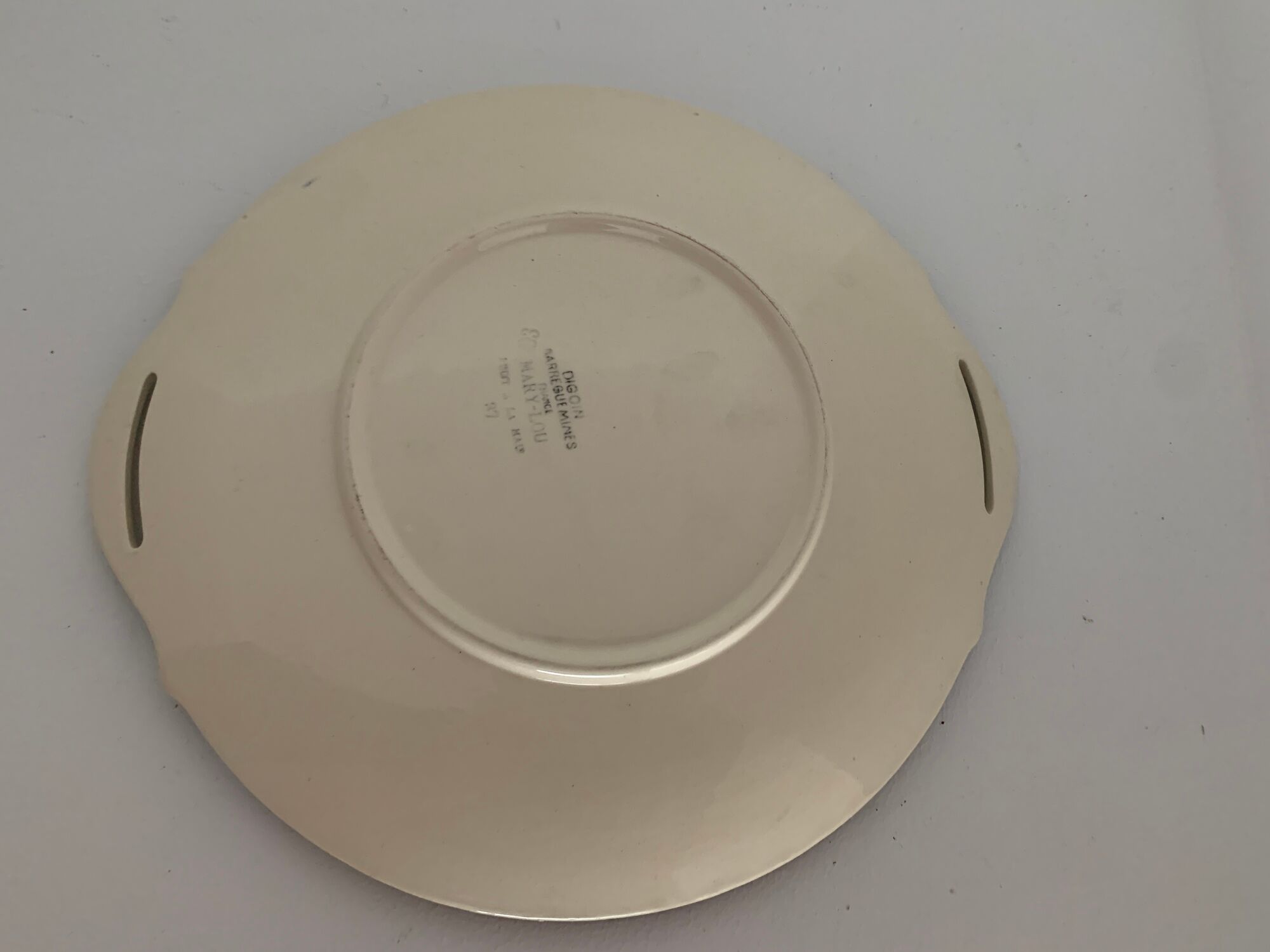 Dessert service 12 plates and 1 dish Mary Lou Digoin Sarreguemines