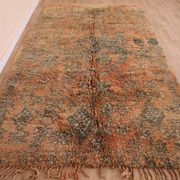 Peach Vintage Moroccan Rug 182 x 294 cm, Berber Wool Rug Handmade, Boho Rug