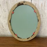 Antique oval mirror 34x27cm
