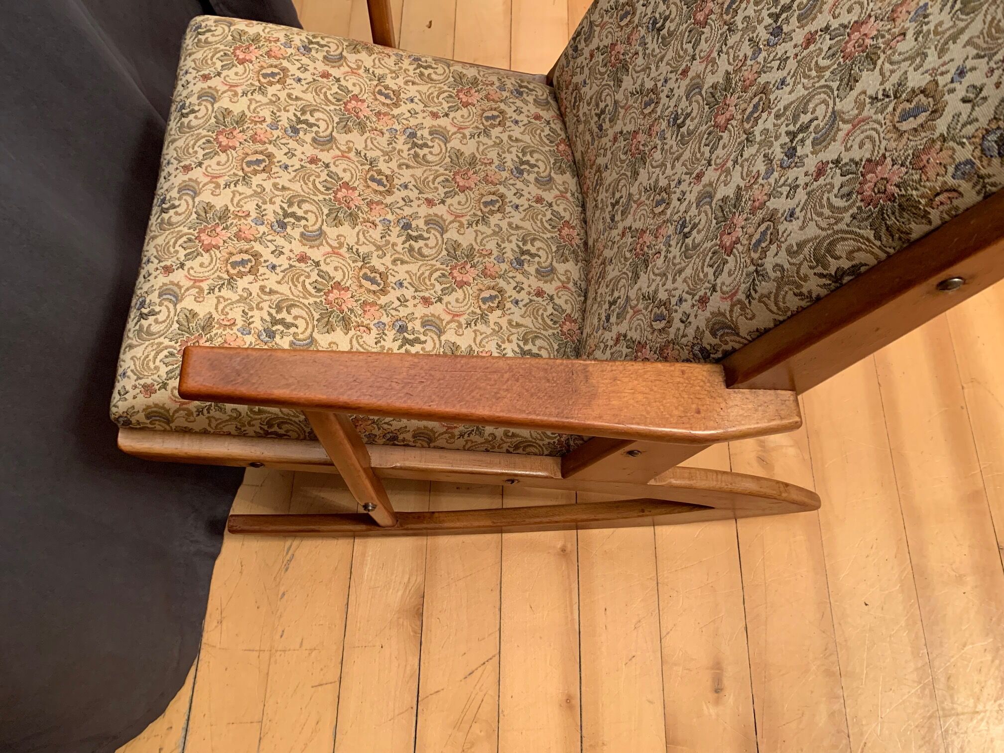 Model 97 rocking chair by Holger Georg Jensen, Tønder Møbelværk, Denmark, 1950s