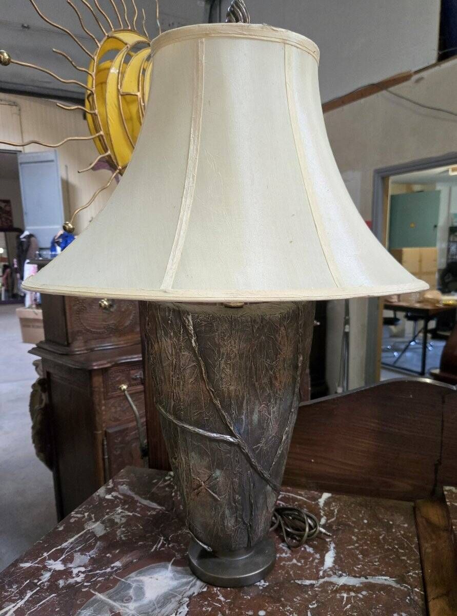 Trés grande lampe aux libellules style art Nouveau