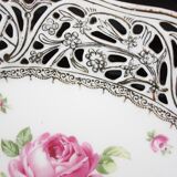 Openwork porcelain bench