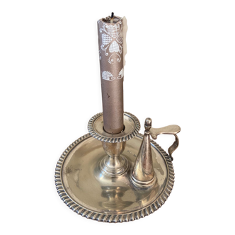 Candle holder 19th century English goldsmithing