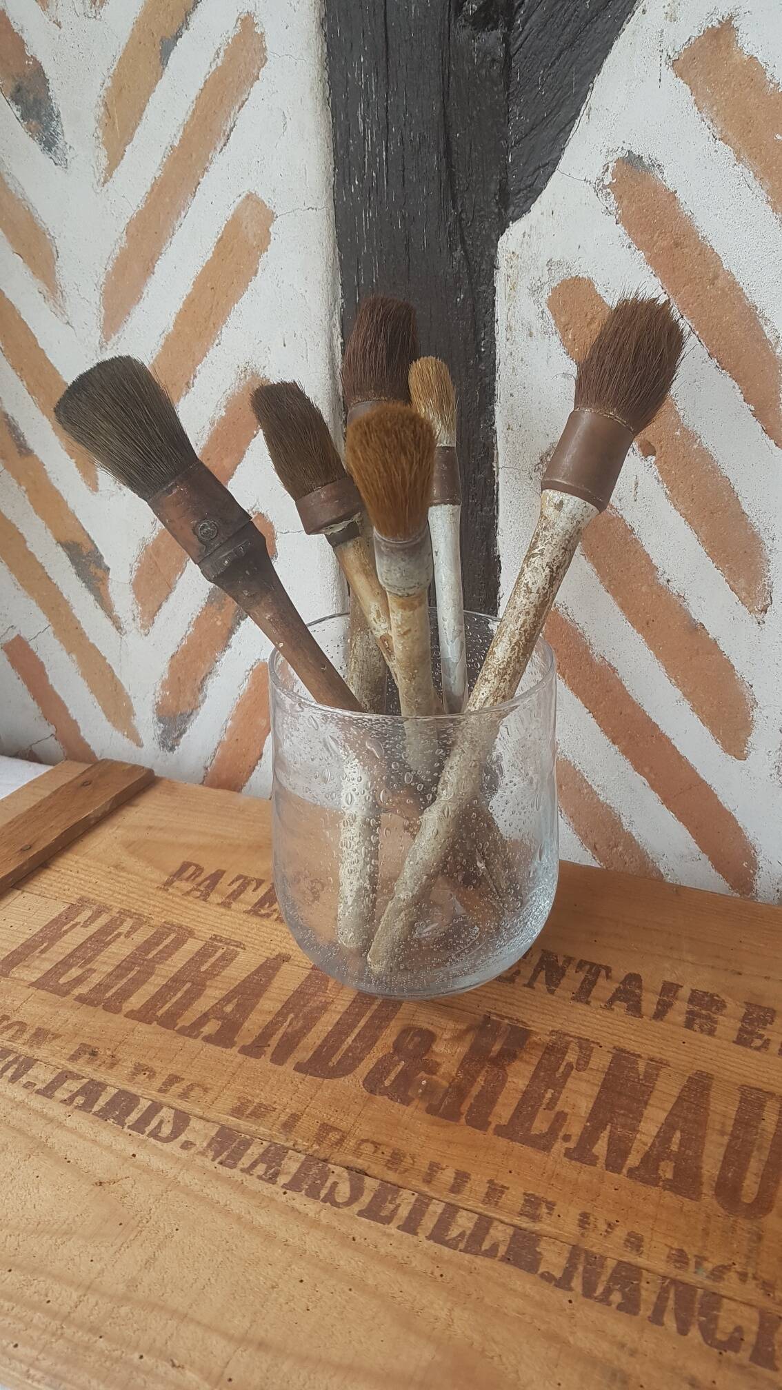 Bubble glass terrarium vase